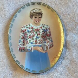 Princess Diana vintage commemorative plate “A True Princess” by Bill Chambers